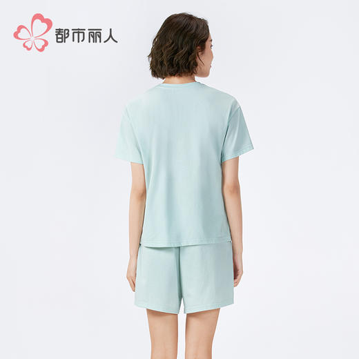 都市丽人超值精选女士特价棉质短袖套装薄32支CVC单面短袖类LHH2A3 商品图3