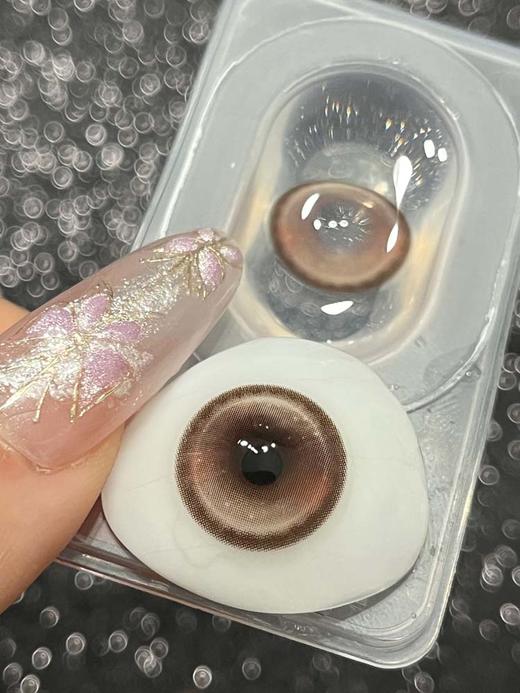 huohuocon 半年抛美瞳  害羞杏仁露  直径14.5mm着色14.0mm 商品图3