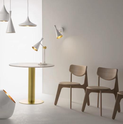 TomDixon古典北欧风轻奢白橡木家用靠背家用餐椅吧椅轻奢高级感slab 商品图0