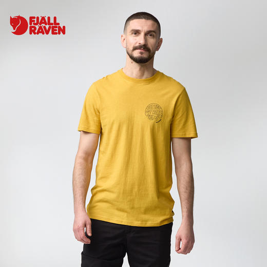 北极狐 男士户外运动短袖T恤 2025春夏徒步露营棉麻上衣12600265 商品图0