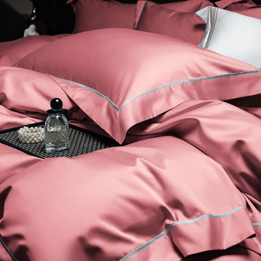 自然醒百支锦棉四件套100支新疆长绒棉全棉纯棉床单被套纯色轻奢高级感礼盒装KY 商品图5