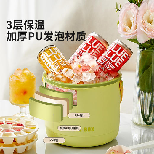 摩登主妇冰桶装冰块便携小冰桶家用冰块存放桶香槟桶高级感冰块桶 商品图1