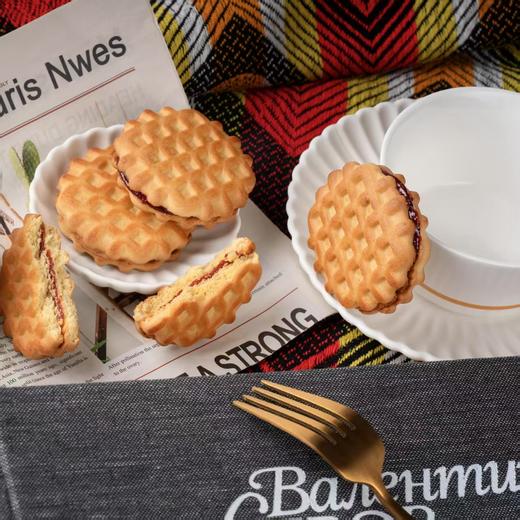 德姆卡黑加仑覆盆子果酱夹心华夫饼干155g 商品图2