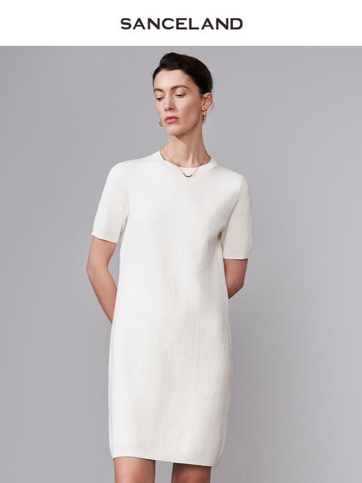 三石一澜夏季丝绵连衣裙 商品图1