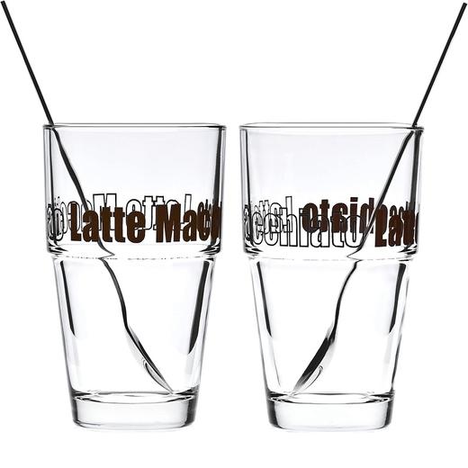 德国进口莱昂纳多拿铁4件套 2杯410毫升+2勺 商品图0