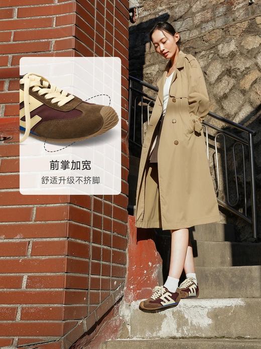 [牛角包]ZSAZSAZSU莎莎苏 2025春新款复古平底内增高阿甘鞋女鞋大头鞋德训鞋 商品图0