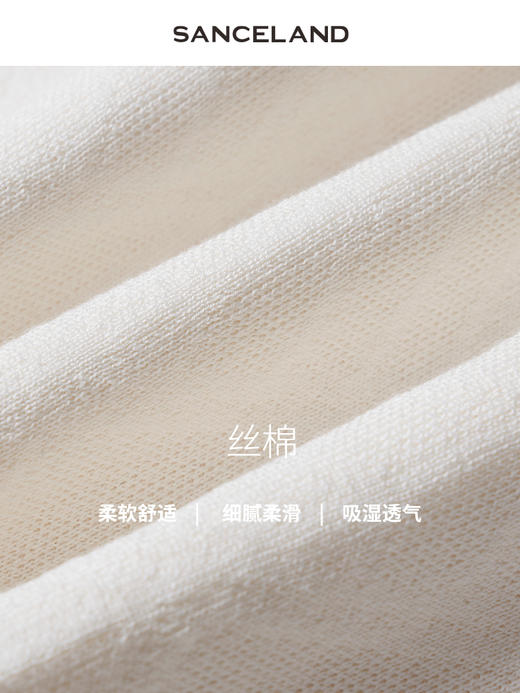三石一澜夏季丝绵毛衫背心 商品图3