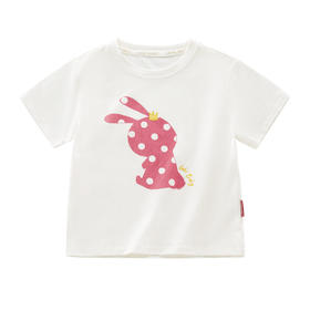 拉比-童衣类（夏）I5自然圆领衣米白（PH)