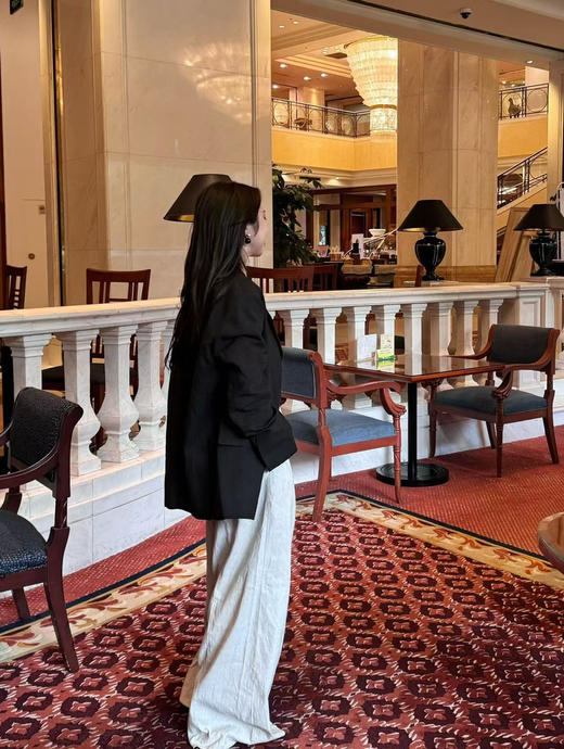 DONSEE10｜DS10SS2533-A 黑色廓型简约西装 商品图3