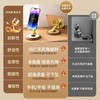「实木+金属！360°旋转」土豪金旋转木底座手机支架 懒人解压金属支架平板折叠数码配件 商品缩略图2