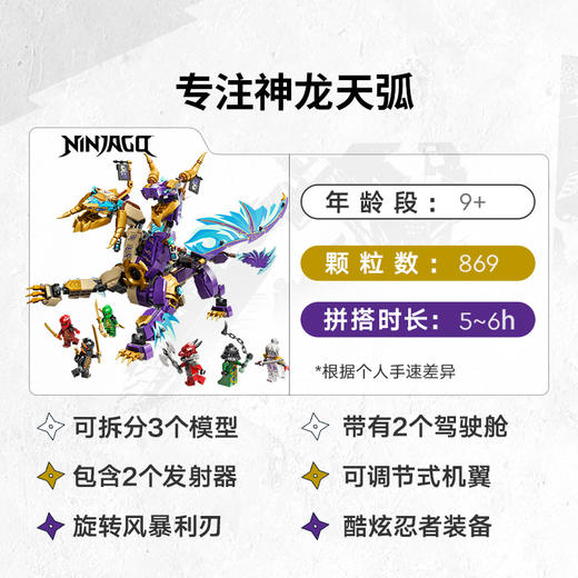 乐高LEGO 专注神龙天弧LEGC71836 商品图2