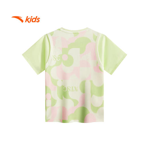 安踏儿童短袖T恤女童篮球服2025夏季速干衣宽松运动上衣362528103 商品图5