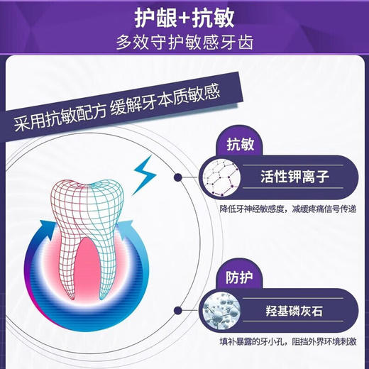 云南白药牙膏双效抗敏水润薄荷150g 商品图1