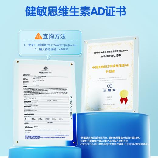 【品牌直供】澳洲健敏思维生素AD 90粒(1800IU+600IU) 商品图4