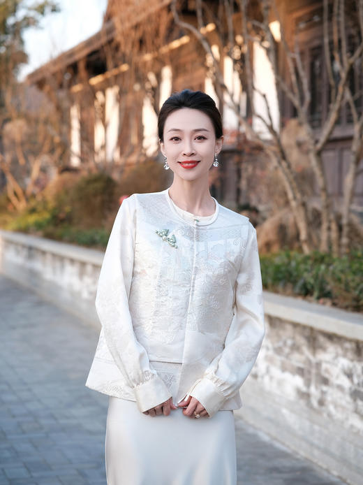 盛唐牡丹 | 西阵织限量偏襟马甲-浅蓝 商品图0