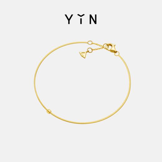 YIN隐「易」系列18K金脚链男士手链素金简约O型链素链足链脚链 商品图0