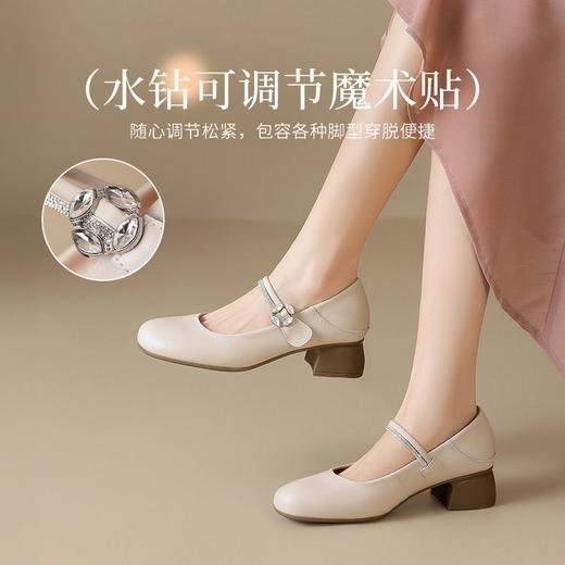 ZHR浅口单鞋女2025新款洋气水钻玛丽珍鞋爆款舒适小香风ins单鞋女 商品图5