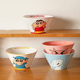 摩登主妇&蜡笔小新 面碗家用餐具泡面碗斗笠拉面碗吃面汤面碗