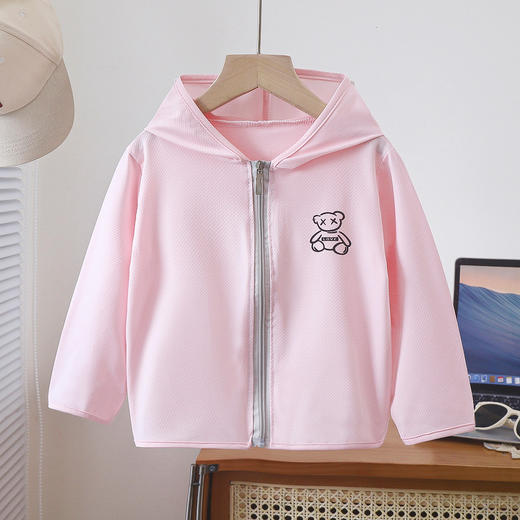 【儿童轻薄凉爽连帽防晒衣】冰丝薄款儿童防晒衣透气防晒男童女童防晒服宝宝皮肤衣夏季防晒衫。ry 商品图1