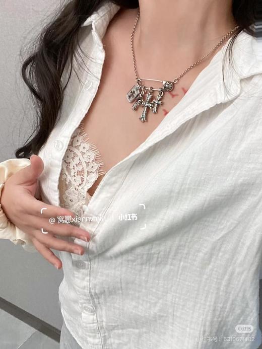 ChromeHearts克罗心封神之作！别针款双十字架项链男女同款情侣系（EJ） 商品图10