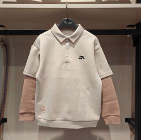 安踏儿童2025春夏新款男小童潮流系列长袖百搭亲肤卫衣352529402