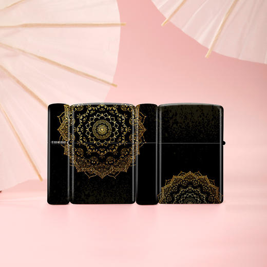 330981932205 Zippo 【热销款】之宝防风煤油打火机正版彩印曼陀罗花黑爱人生日 商品图2