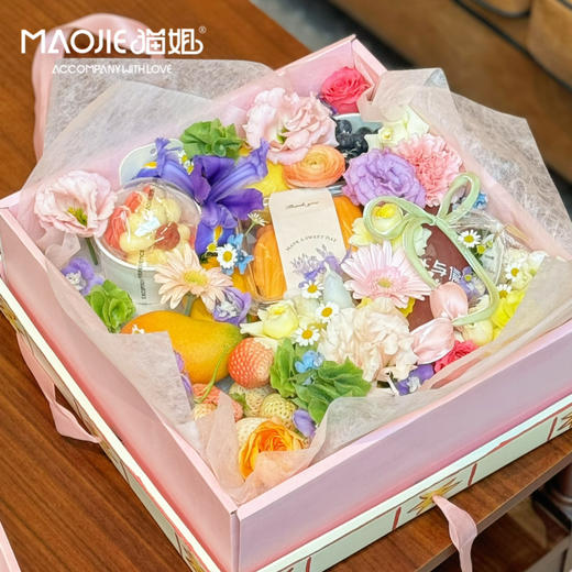 例外与偏爱花艺-【春日迟迟，春景熙熙】—法式鲜花果礼 商品图1