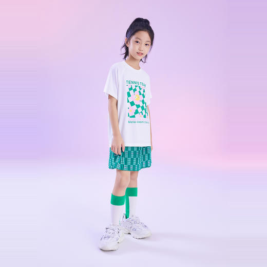 女童SORONA凉感圆领短袖针织衫夏季新款安奈儿童装EG521194 商品图8