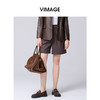 VIMAGE纬漫纪秋季新款时尚休闲通勤百搭直筒显瘦西装短裤V2005605 商品缩略图3