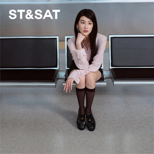 【爆款必入】星期六许愿币英伦风乐福鞋SSD1111B2E 商品图6