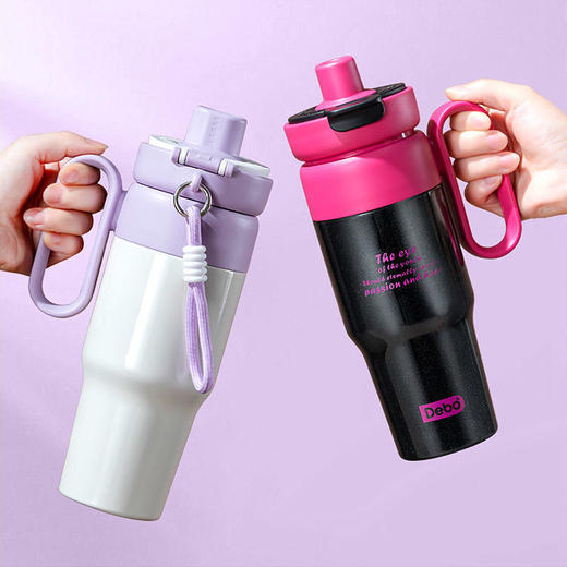 热卖！德铂梅洛尼316不锈钢巨无霸保温杯茶水分离滤网五层保温工艺600ml大容量 商品图1