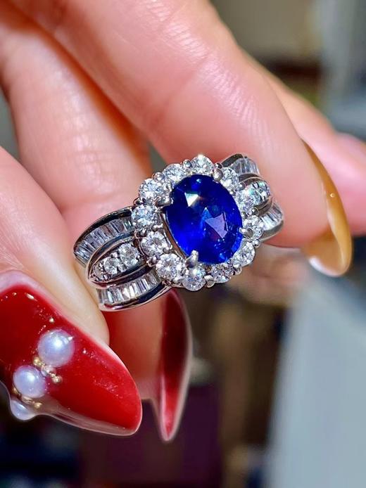 1.76ct刻面蓝宝石戒指 商品图2