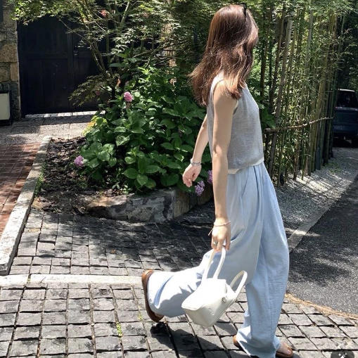 BeauMuse 慵懒肌理奶芙裤 舒适休闲 时尚款 阔腿裤/九分萝卜裤 商品图5