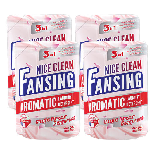 蓝漂香水洗衣液清洗衣物持久留香机洗手洗家庭实惠装2袋共900g 商品图1