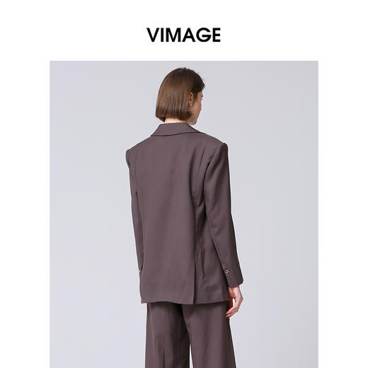 VIMAGE纬漫纪秋季新款通勤西装外套女V2003602 商品图4