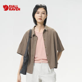 北极狐 女户外运动短袖衬衫 2025新款汉麻春夏休闲衬衣14600200