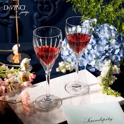 0davinci手工水晶玻璃香槟杯轻奢高颜值气泡酒酒杯高脚杯新婚礼物达芬奇普拉托葡萄酒香槟对杯 商品图3