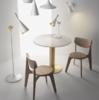 TomDixon古典北欧风轻奢白橡木家用靠背家用餐椅吧椅轻奢高级感slab 商品缩略图2