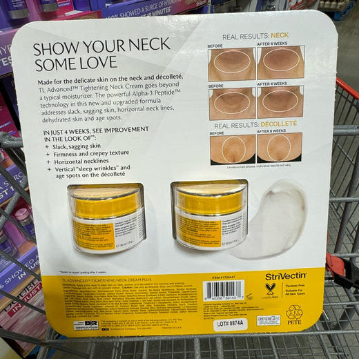 代买！Costco终于补货上架了！新包装美国StriVectin-TL斯佳唯婷颈部紧致精华霜2瓶装 商品图2