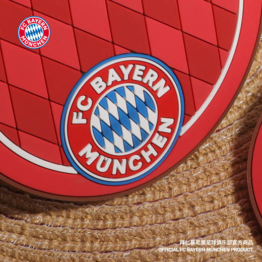【官方正版】拜仁慕尼黑足球俱乐部丨berni硅胶质感红色杯垫球迷周边 商品图4