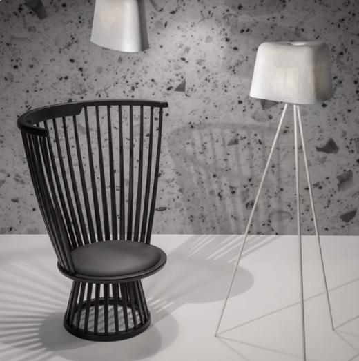 TomDixon英伦温莎古典轻奢实木休闲椅户外设计师创意个性椅子fan 商品图3