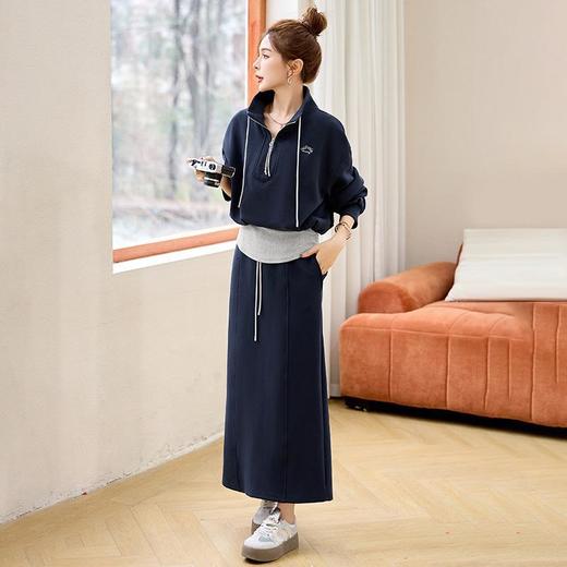 欧货洋气卫衣套装裙2025新款超火休闲一整套减龄开春穿搭HR-YRX9212 商品图0