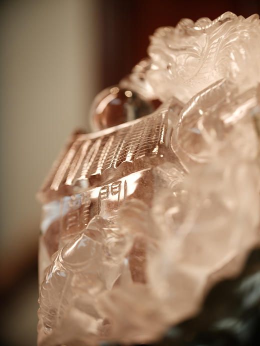 白水晶绿幽灵 龙衔宝珠 鱼跃龙门 晶体通透 大晶体精工雕刻【器悟雅玩】 商品图5