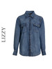 LIZZY早秋休闲通勤百搭都市个性牛仔衬衫8135 商品缩略图4