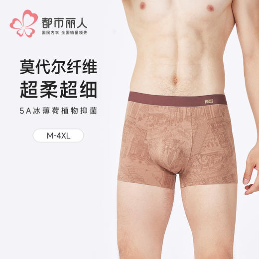 都市丽人铂金舒适莫代尔平角60S莫代尔平角裤FKH403 商品图0