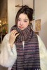Say Something 时尚条纹厚实保暖休闲围巾 21589 商品缩略图1