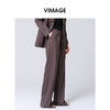 VIMAGE纬漫纪秋季新款修身显瘦百搭直筒西装裤子V2005611 商品缩略图2