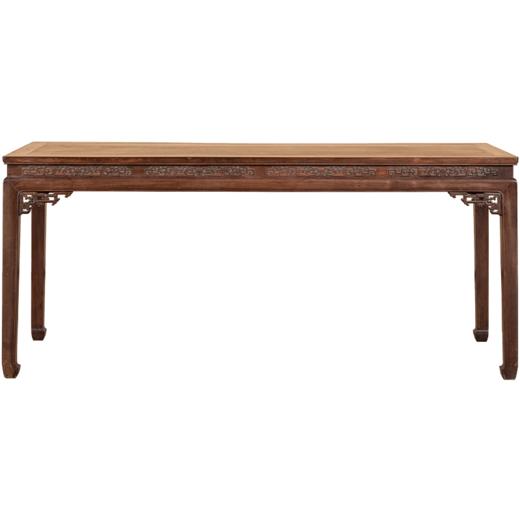 清 红木束腰马蹄腿夔龙纹画桌 商品图5