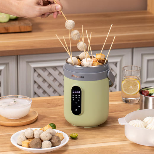 山水（SANSUI）多功能锅旅行便携式电热锅  SKS-43A1-1  1.8L 商品图2