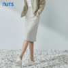 NUTS夏季新品时尚优雅修身开叉气质百搭半身裙女326062362B 商品缩略图4